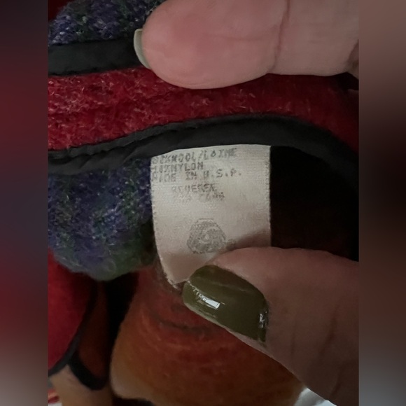 SOLD Vintage Woolrich Southwestern Aztec Wool Long Jacket Trench Coat Size Large - Picture 11 of 11